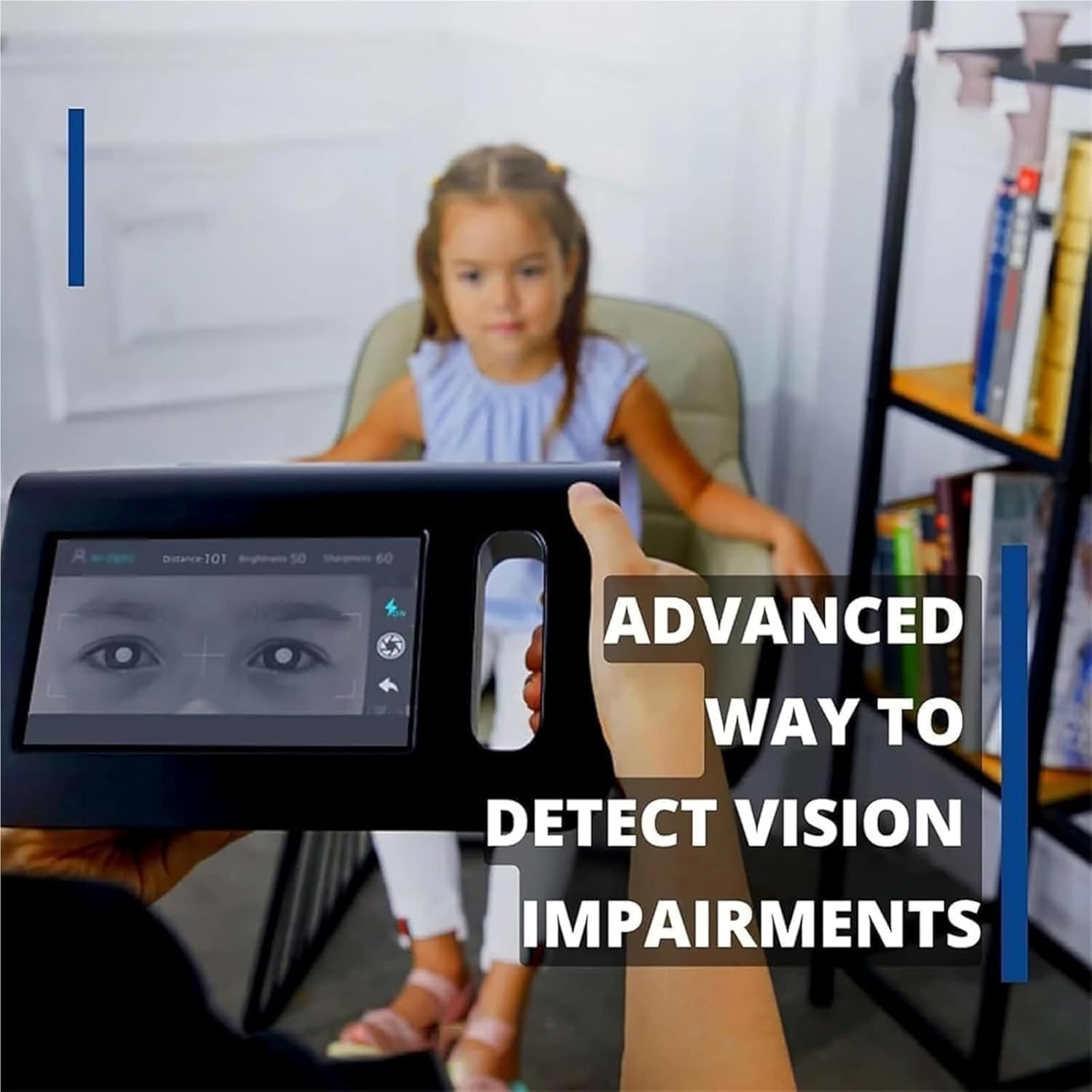 Ophthalmic Screening Device, Portable Auto Refractor, for Vision Tests, Glaucoma & Corneal Screening, with Long-Distance Measure