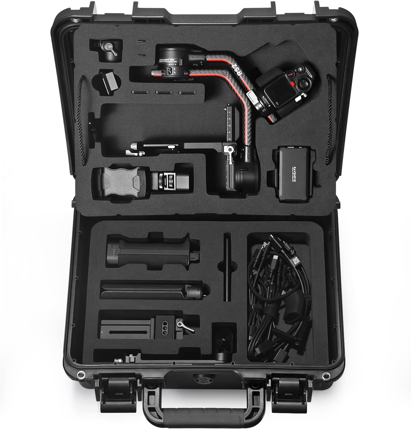 Lekufee Portable Waterproof Hard Carrying Case Compatible with DJI RS2