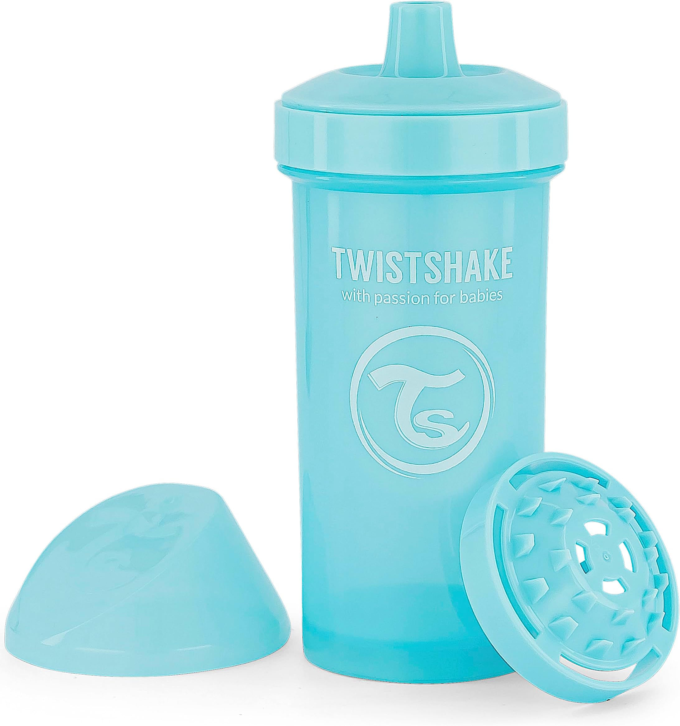 Kid Cup - 360ml | Leak-Proof Baby Sippy Cup with Hard Spout and Fruit Mixer | Trainer Bottle for Kids & Toddlers | Spill-Proof Baby Water Bottles | Non-Spill & BPA-Free | Blue