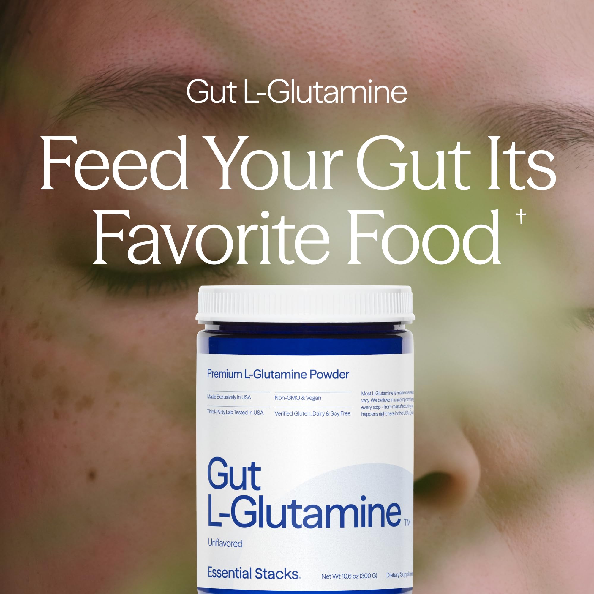 Essential Stacks Gut L-Glutamine Powder (Unflavored, 60 Servings) — Amazon image 3