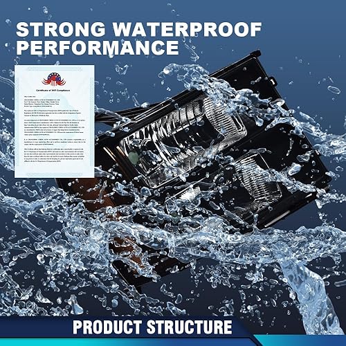 Vista 66 de PIT66 Conjunto de faros delanteros compatible con GMC Sierra 1500 2500HD 3500HD 3500HD 2007-2013, faros halógenos laterales del conductor