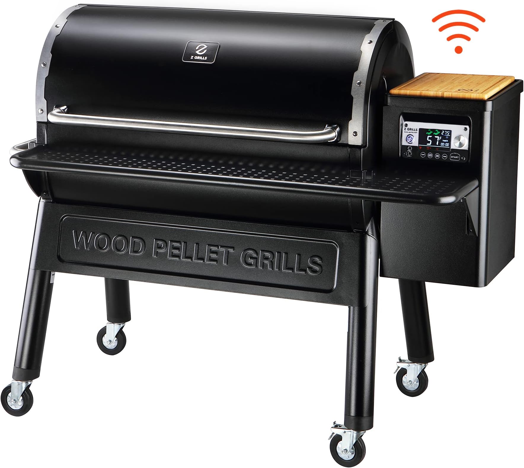 Z GRILLSWood Pellet Grill and Smoker with PID Controller, 1068 sq. in Cooking Area with Wi-Fi, Black