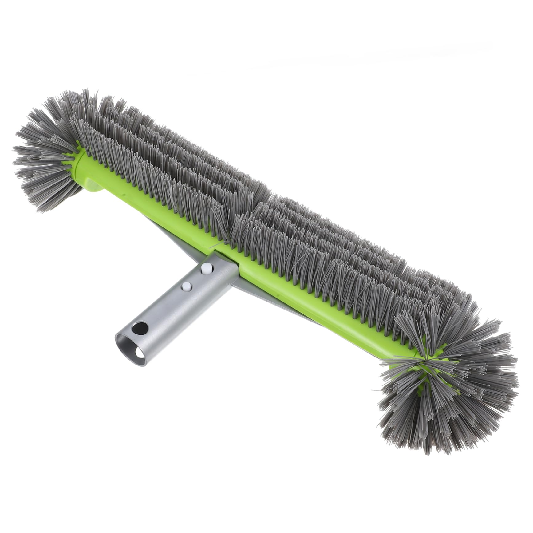 KONTONTY Pool Cleaning Brush Heavy Duty 16 Brush Head Vinyl Aluminum Handheld for Wall Tile Floor