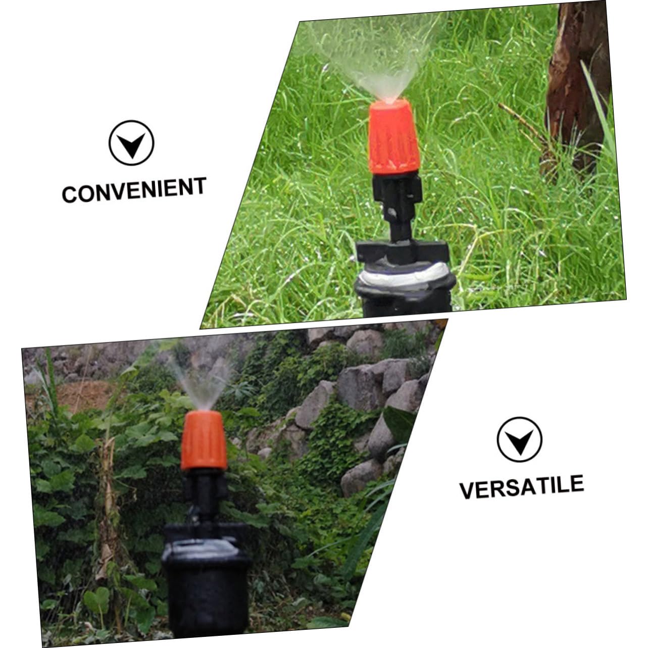 Gatuida 5 Set Ugelli Nebulizzatori Per Irrigazione Ugelli Sprinkler Regolabili Per Raffreddamento E Irrigazione Compatibili Con Sistemi 40 Pezzi*5