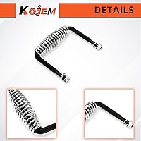 Vista 6 de Kojem Mango de resorte con soporte de montaje de 5 pulgadas compatible con parrilla de barbacoa, horno de leña y ahumador