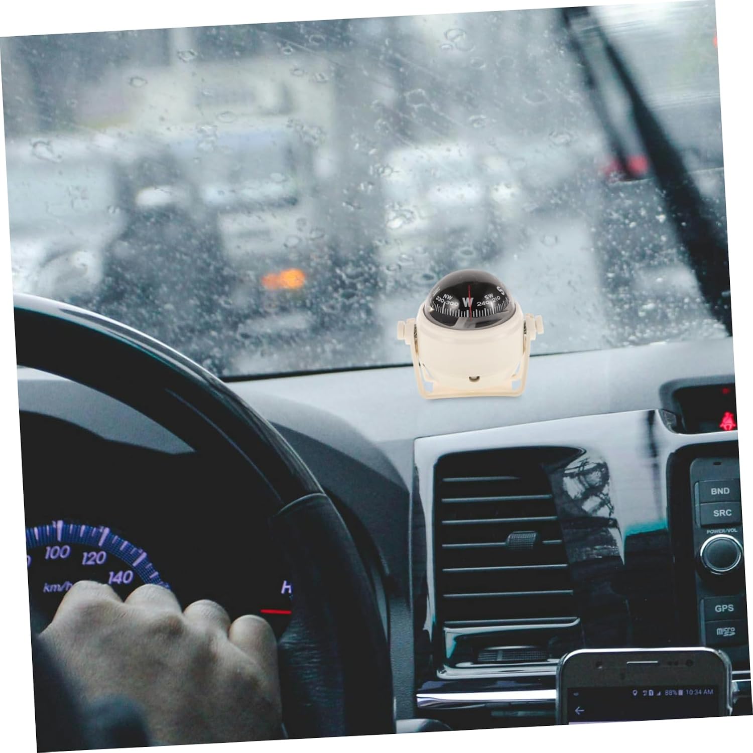 YARNOW Car Dashboard Compass Navigation for Vehicles Boats and Trucks Stylish Design for Outdoor Travel and Exploration for Adventurers