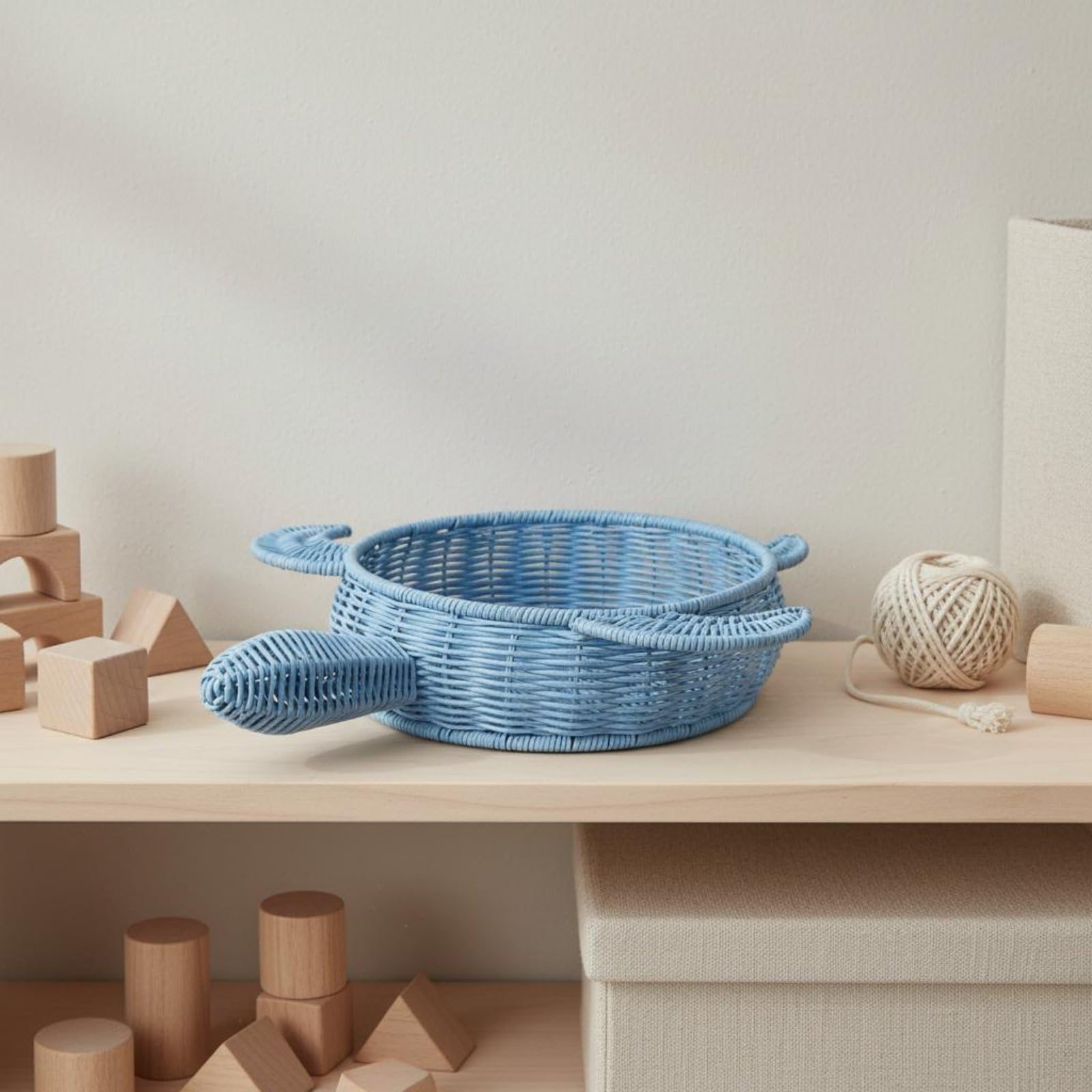 Baoblaze Cestino Portaoggetti Bambini Cesto Contenitore Scatola Organizzatore Cesto Intrecciato in PP con Struttura Leggera per Tenere in Ordine