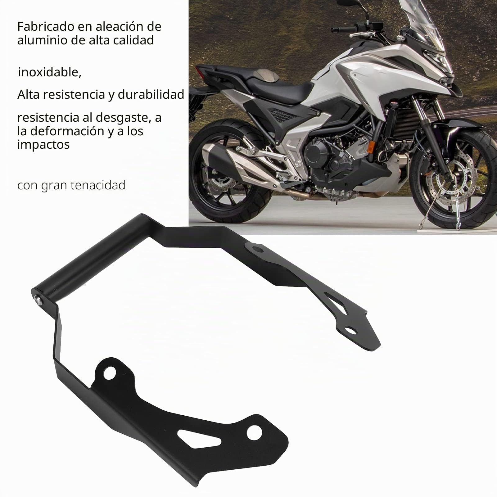 Soporte para Teléfono Celular de Motocicleta, Soporte para Teléfono Celular, Soporte de Placa de Navegación GPS, Poste de GPS para Motocicleta, Soporte de Barra Transversal para