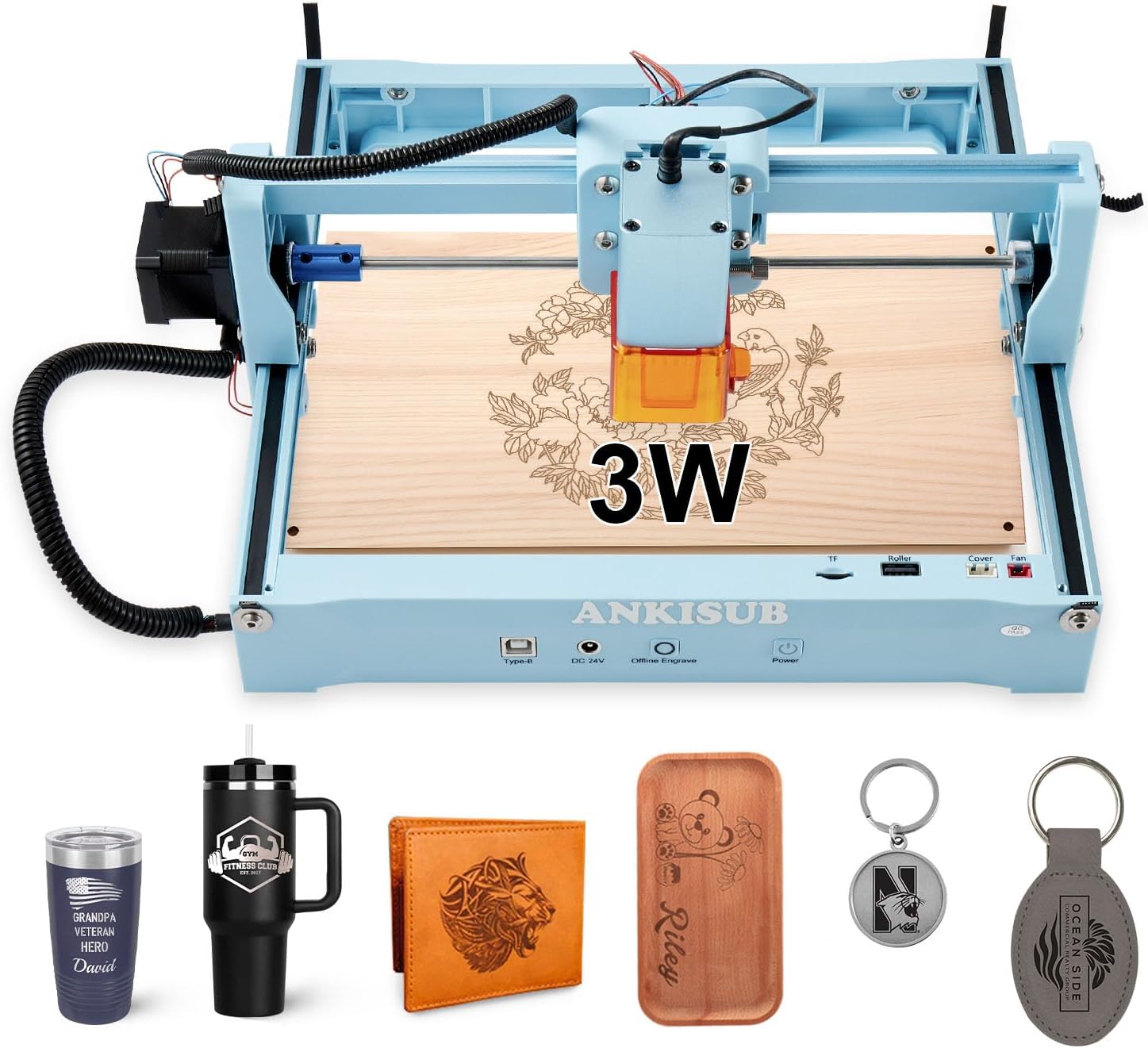 MECOLOUR L4 3000mW Fiber Laser Engraver: 7000mm/s Speed, 150x200mm Area, Deep Metal/Jewelry Engraving Machine