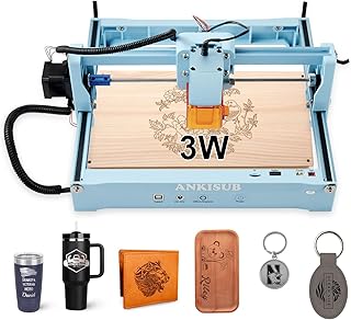 L4 Laser Engraver Machine, 3000mW Laser Engraving Cutting Machine with 7000mm/s Fast Laser Engraver Machine, 150x200mm Working Area, Portable Laser Marking Machine for Jewelry, Metal, Class IV