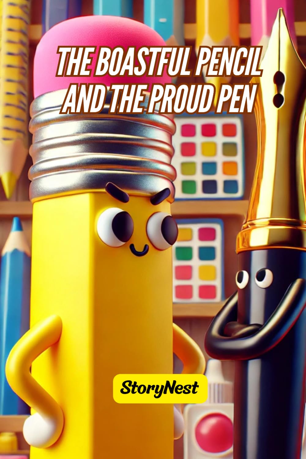 The Boastful Pencil and the Proud Pen: A Teamwork Story for Kids: A Charming Story About Teamwork, Friendship, and Respecting Differences