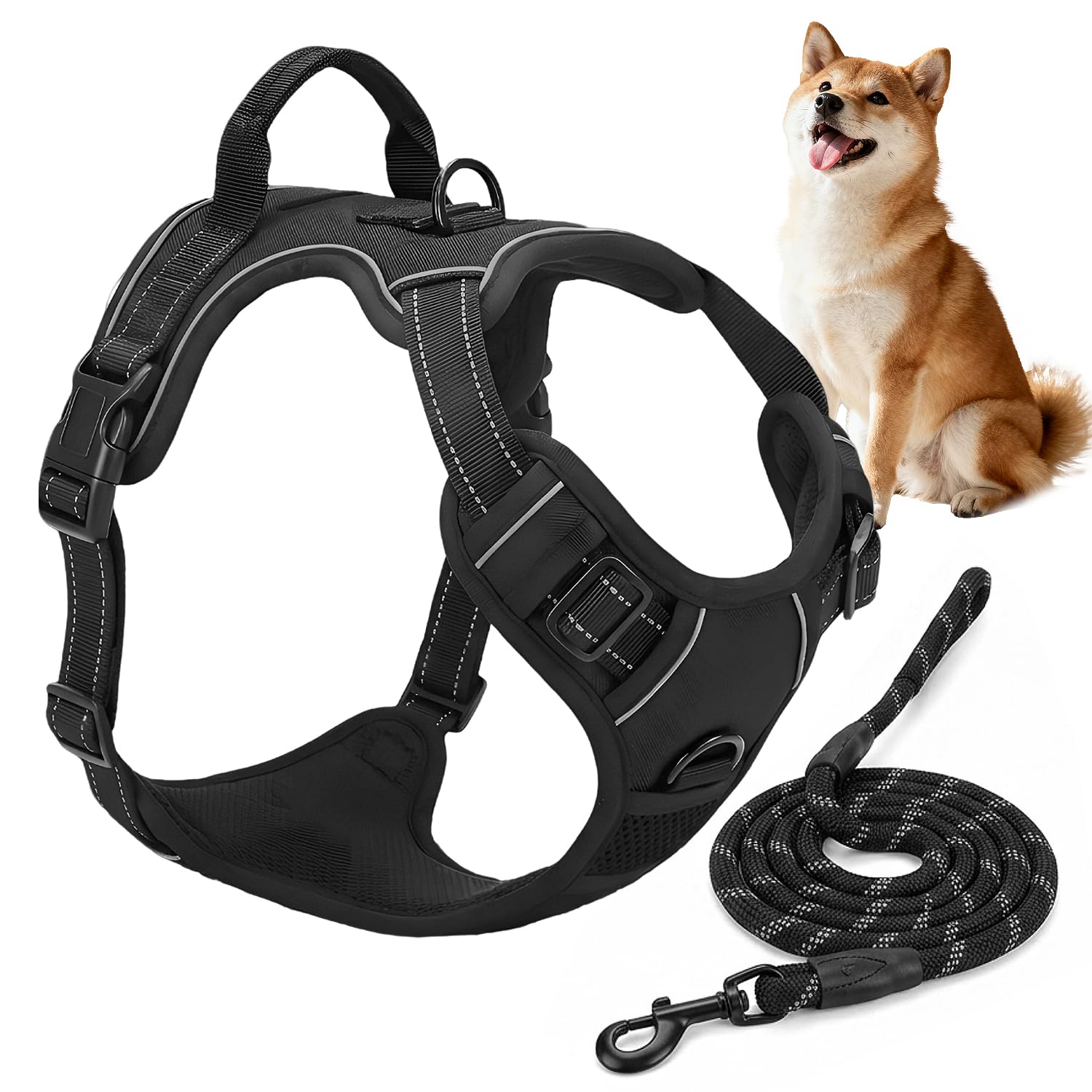 Arnes Perro Mediano Talla L Incluye Correas para Perros Reforzada de 1,5 m