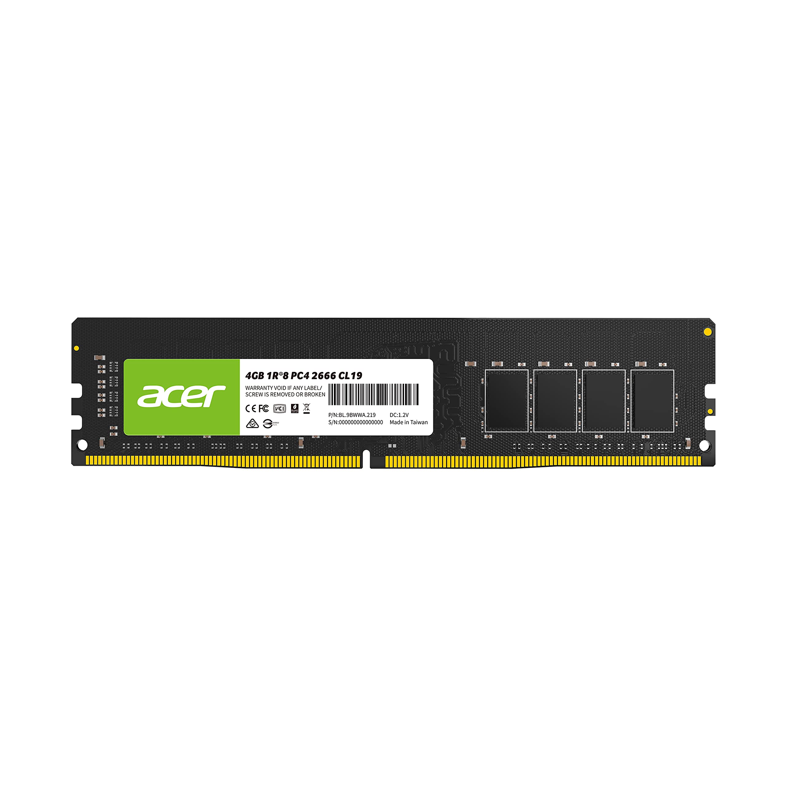 Acer UD100 U-DIMM 2666MHz 4GB 19-19-19-43 1R*8 (B08YYLZBJ7) Amazon Price History, Amazon Price Tracker