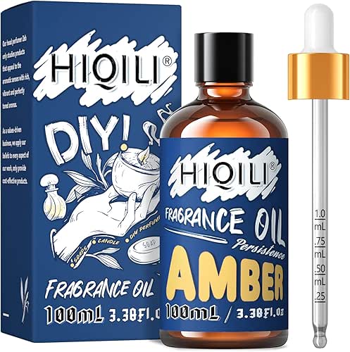 HIQILI Amber Essential Oil - Premium Fragrance Oil for Diffuser,