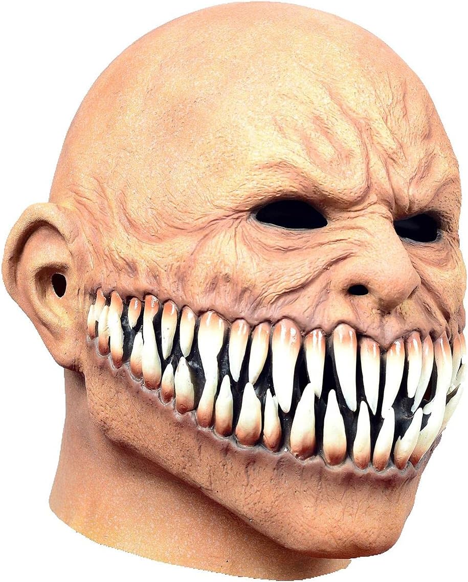 LEKA NEIL Halloween sharp tooth devil mask zombie mask Monster Devil Mask Creepy Costume Corpse Party Latex Full Head Mask