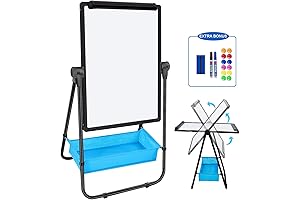 Dry Erase Board with Anchor Chart Stand - Height Adjustable, Magnetic and...