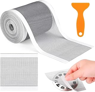 مصفاة حوض المطبخ للاستعمال مرة واحدة من فورتيكسا، ملصقات شبكية من بلاستيك PVC قابلة للقص، سدادة شعر بطول 13 قدم، للحمام والغسيل وحوض الاستحمام وحوض الغسيل وحوض الغسيل