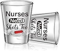 Vista 1 de Patelai Nurse Need Shots Too, divertido regalo de cristal para mujeres y hombres, mamá, hermana o amigo, regalo para enfermería, graduación