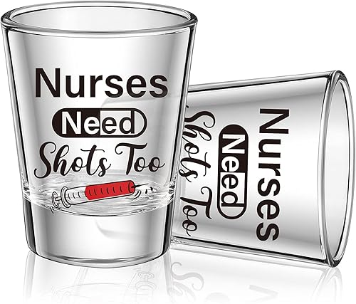 Patelai Nurse Need Shots Too, divertido regalo de cristal para mujeres y hombres, mamá, hermana o amigo, regalo para enfermería, graduación,