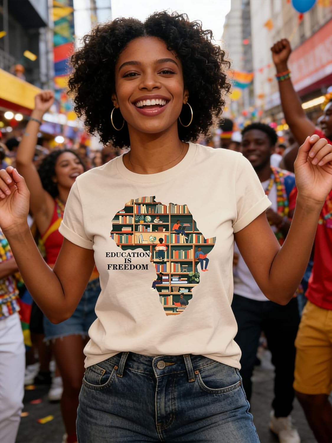 Black History Shirts for Women African American Black History Month Pride T-Shirt Graphic Short Sleeve Tee Tops - Image 2