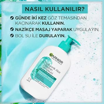 Garnier Hyaluronic Aloe Moisturizing and Soothing Cleanser 250 ML
