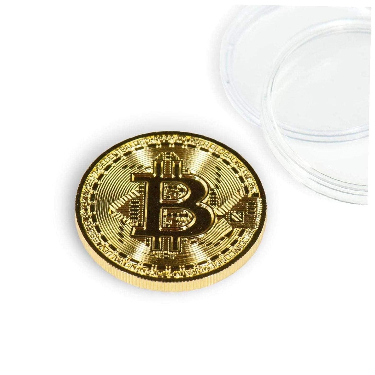 Bitcoin Collectible|Gold Plated Commemorative Blockchain Coin| Collector'S Coin