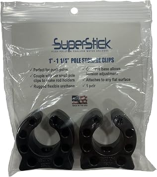 Pole Storage Clips, 5/8 - 3/4, Black