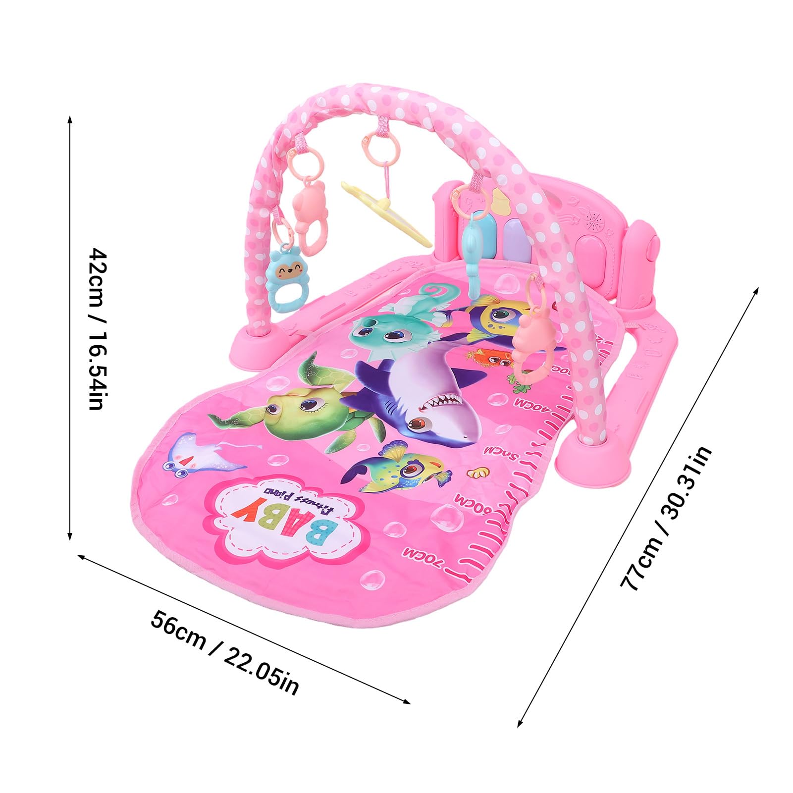 Generic Multifunktionale Baby-Aktivitätsmatte mit Fitness-Rack-Design und Sicherem Material für die Entwicklung des Frühen Lernens – Ideal für Babys mit den Maßen 30,31 X 22,05 X 16,54 Zoll