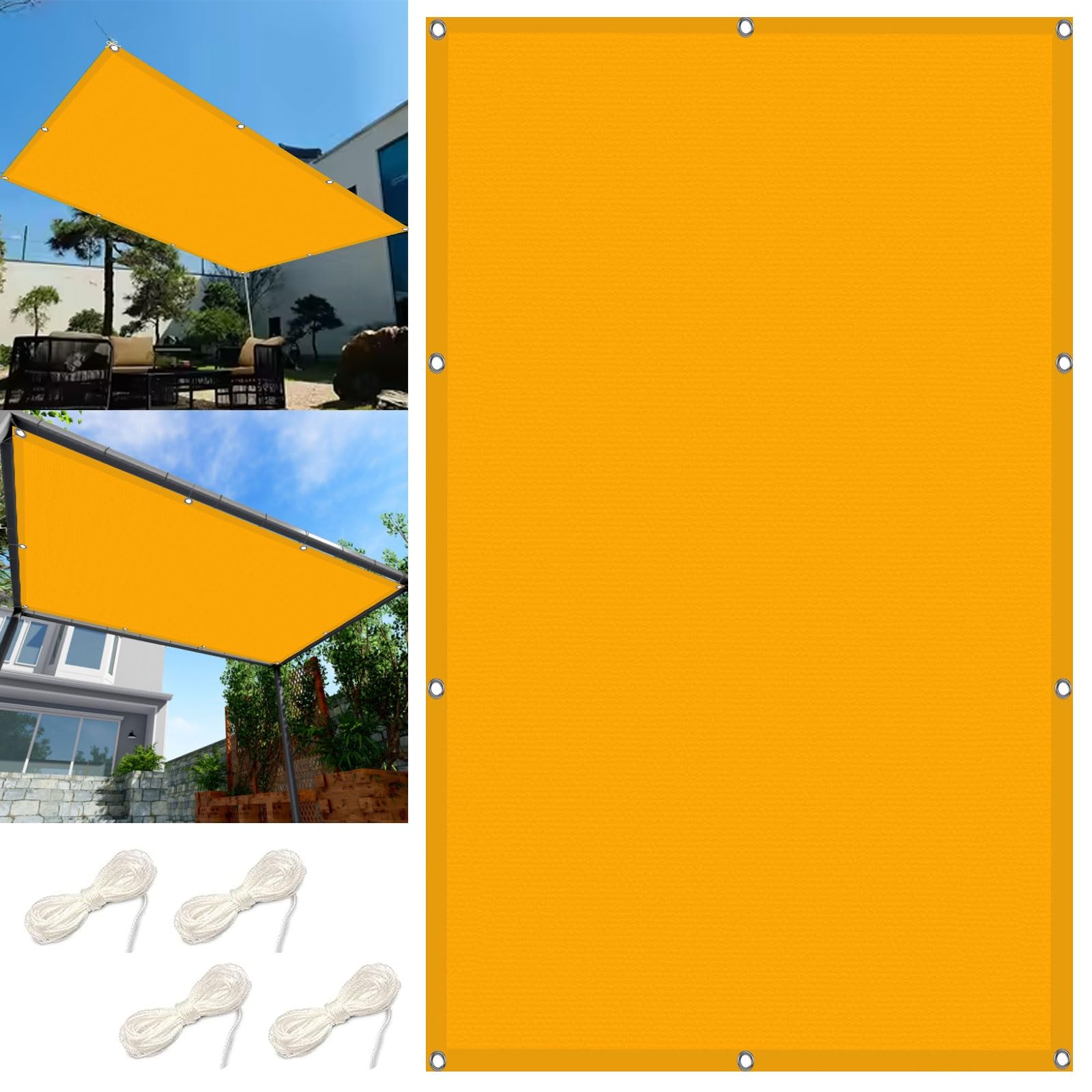 Voile ombrage rectangulaire étanche 2.5x4m extérieur balcon et jardin