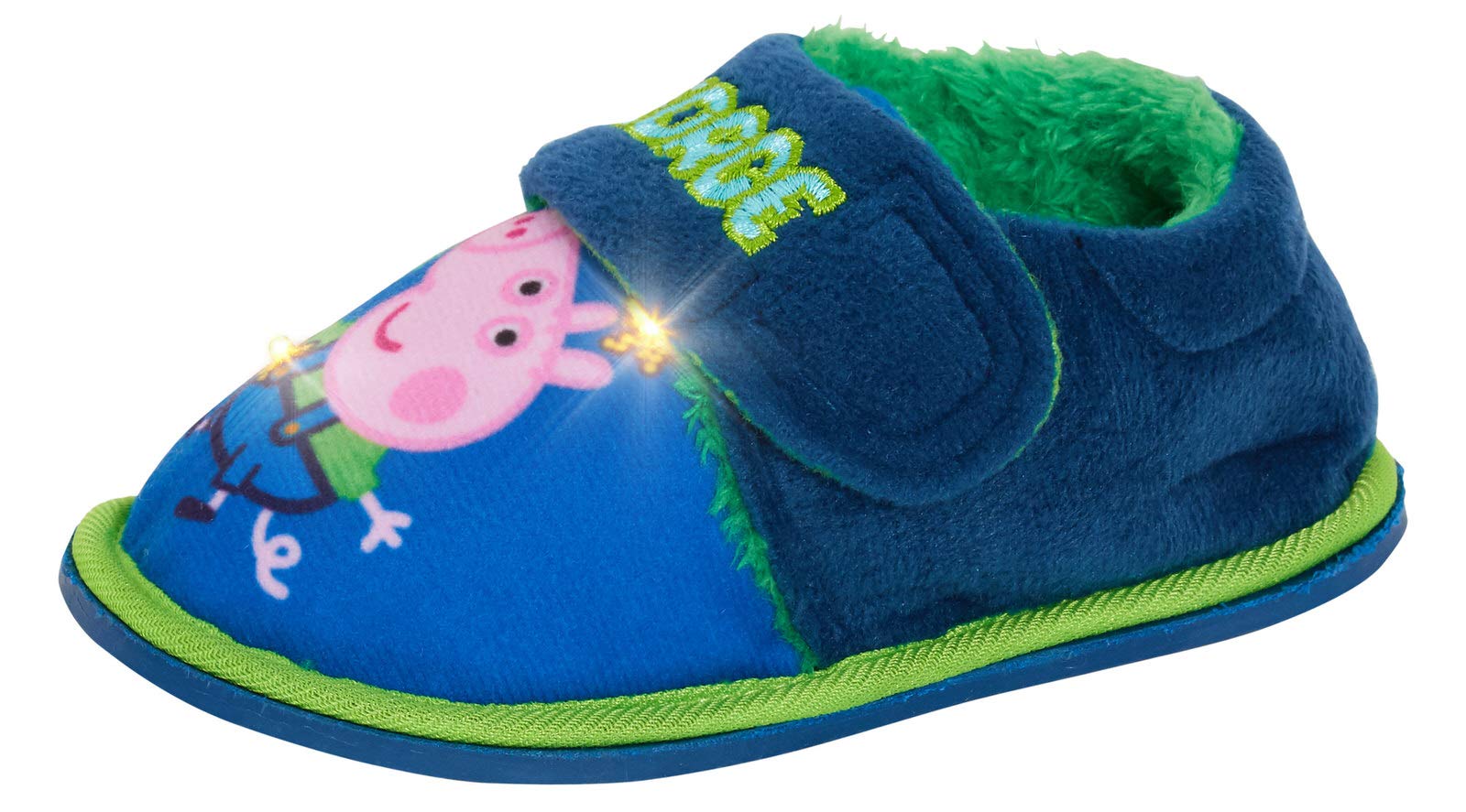 Peppa Pigboys George Pig Light Up Slippers Infants Dino Indoor