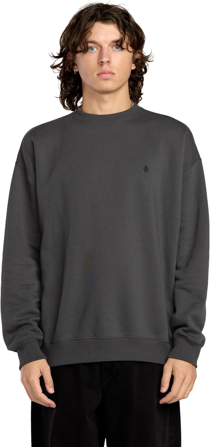 Volcom Men's Single Stone Pw Crew Fleece Sweatshirt