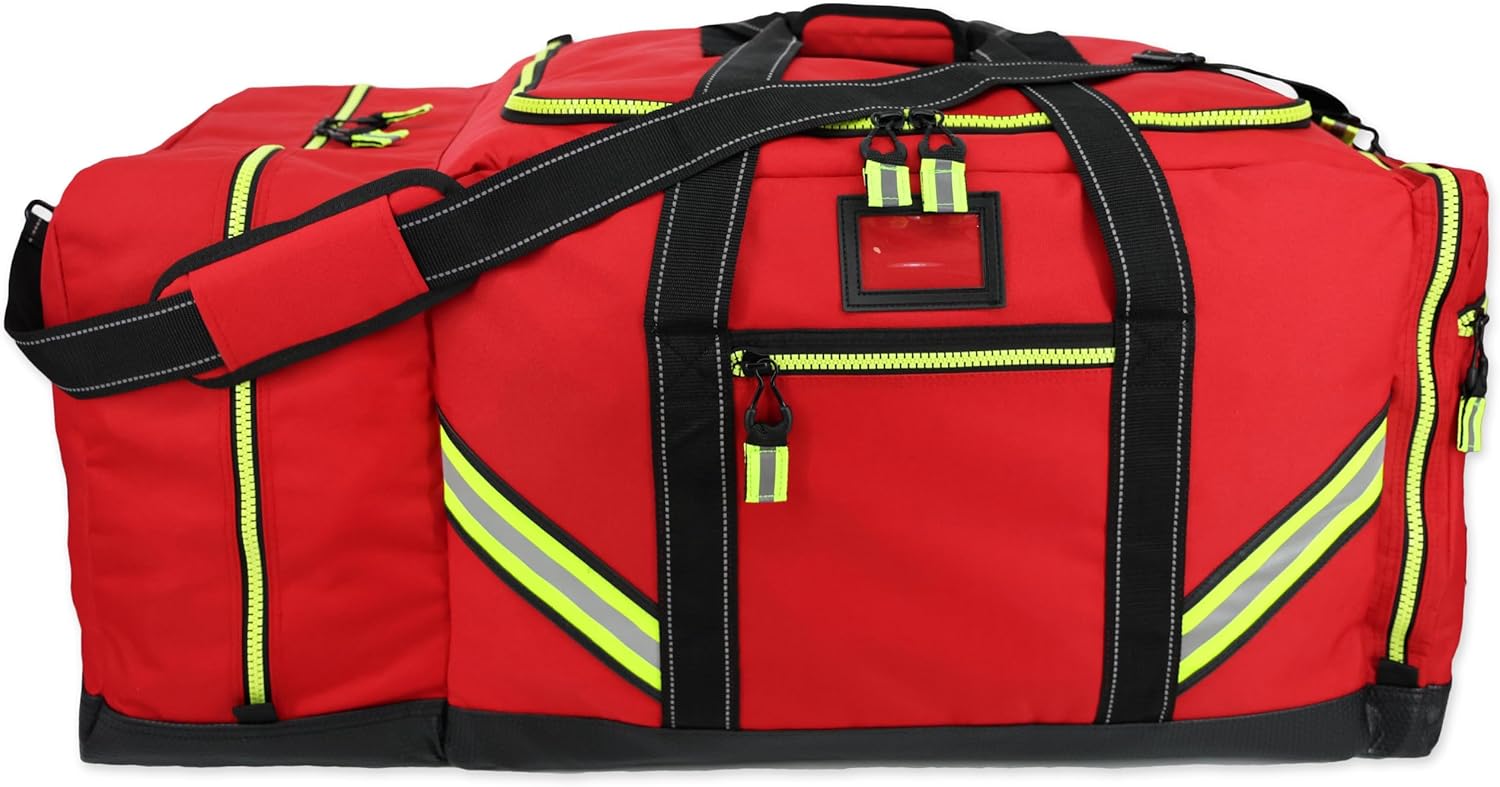 Lightning X Firefighter Premium 3XL Step-In Turnout Gear Bag - Red w/NO LOGO (Customizable)