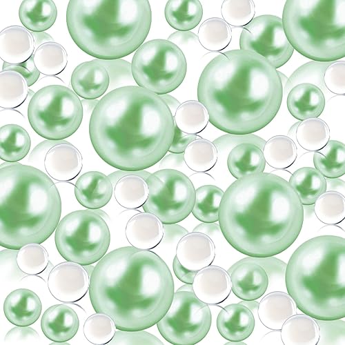 Perlas flotantes negras y rojas 150 cuentas de perlas negras y rojas para jarrones de centros de mesa Cuentas flotantes negras y rojas de 8140.787