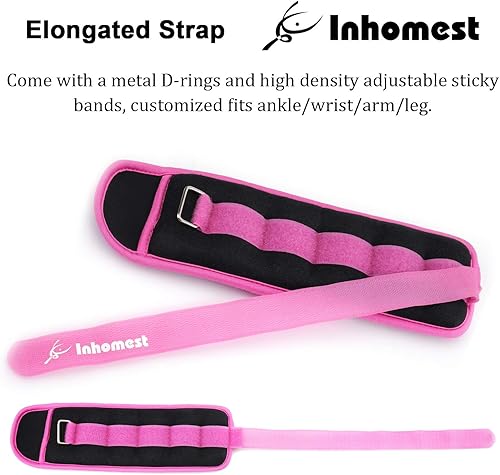 Miniatura 3 de Pesas de tobillo, 0.511.52345 libras, 1 par de pesas para muñeca, brazo, pierna para mujeres, hombres, niños, para entrenamiento de fuerza, correr,