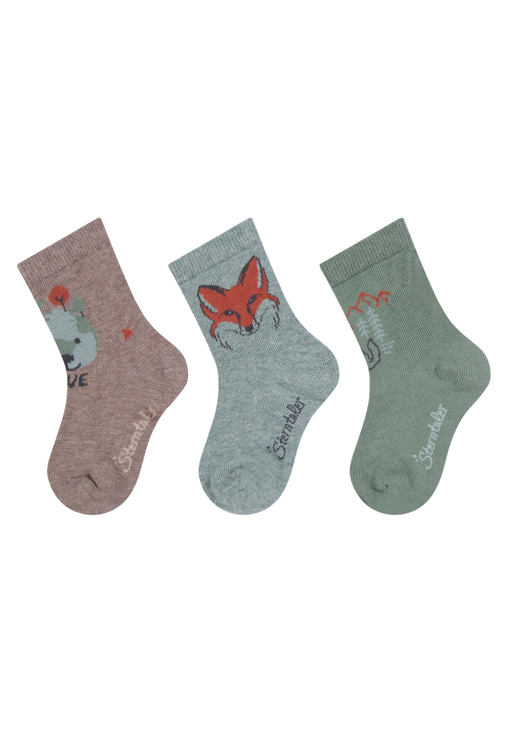 Sterntaler Brown Mel. Save Socks Pack Of 3, 23-26