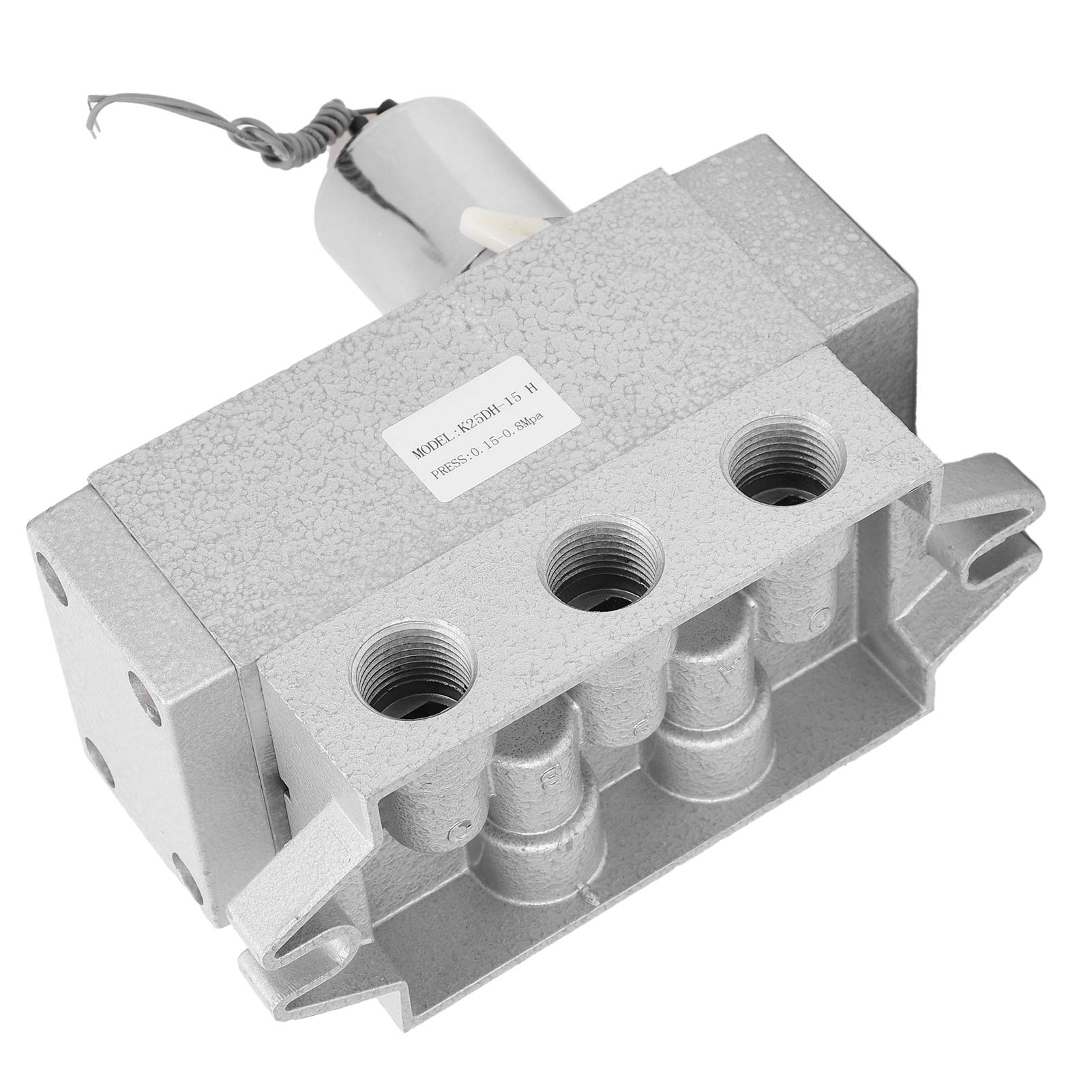 Válvula solenoide K25DH 15 H, válvula solenoide neumática de 2 posiciones y 5 vías, equipo de control eléctrico único con t Struc, para automatización industrial (DC12V)