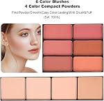 coliusa 58 Colors Professional Makeup Kit for Women, Full Kit with Eye Shadow, Blush, Lipstick, Compact Powder, Mascara, Eyeliner, Lip Liner, Eyebrow Pencil, Glitter Powder (331N)