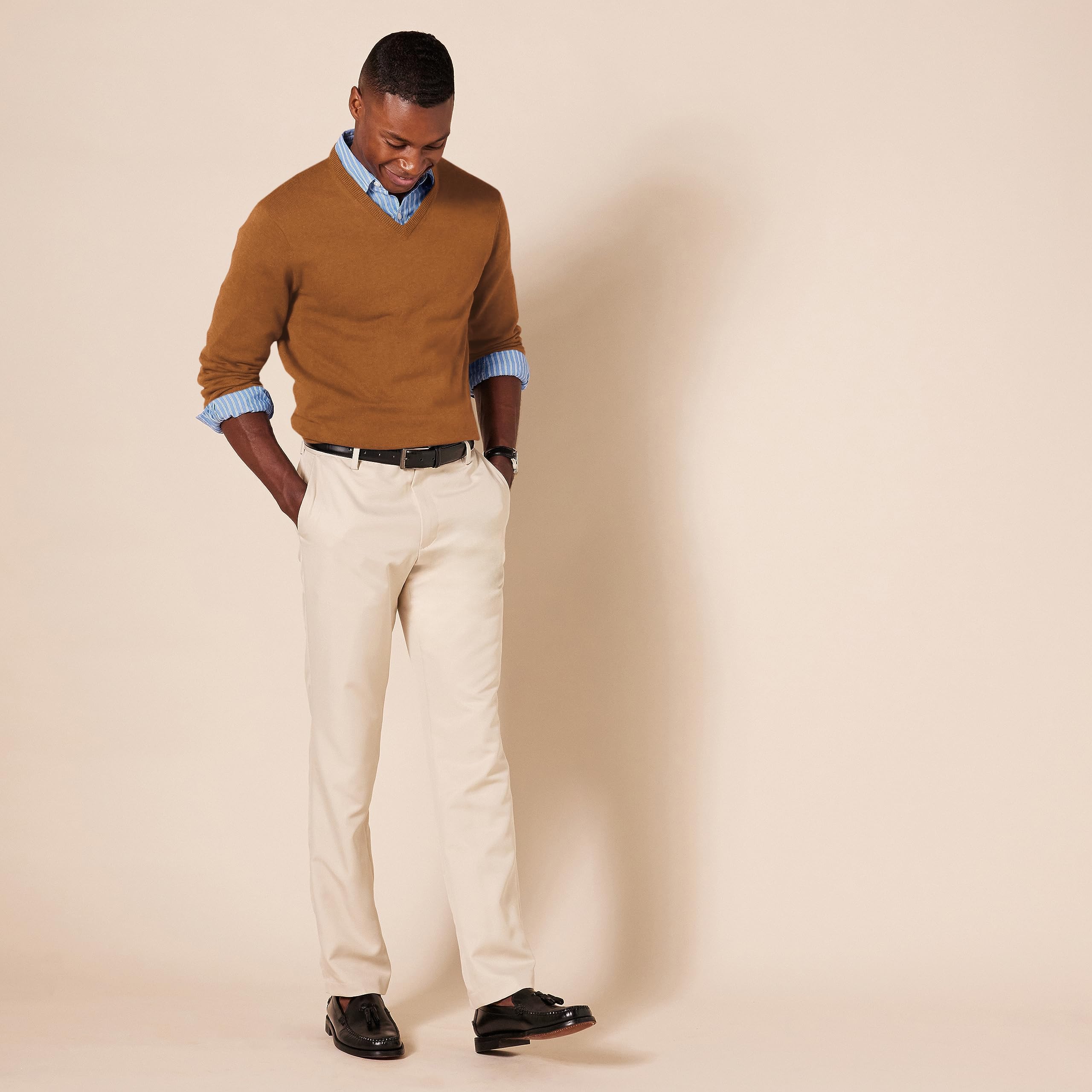 Amazon Essentials Uomo Maglione Pullover con Scollo a V (Disponibile in Taglie Big & Tall)