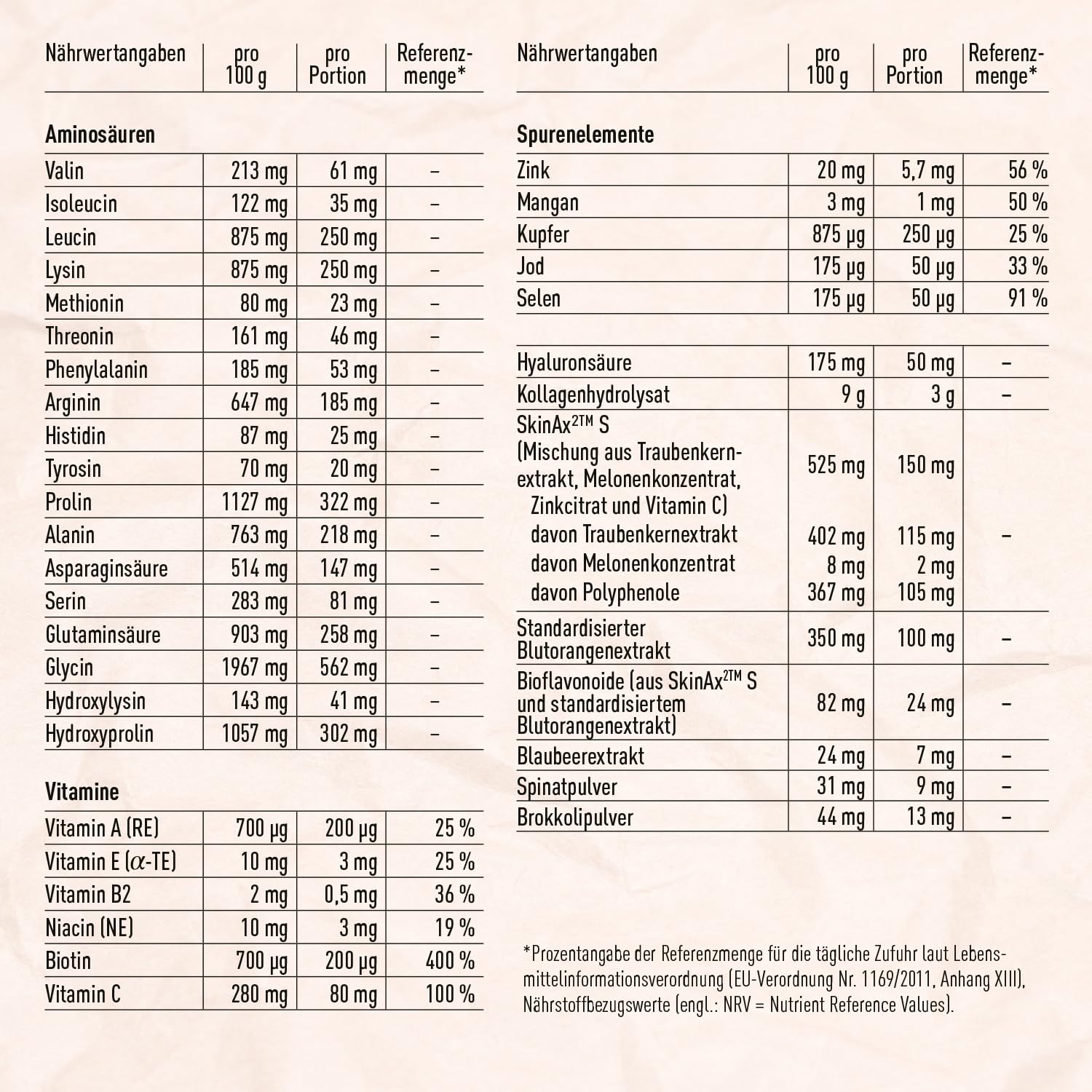MADENA Haut Kollagen Komplex, 30 Ampullen für strahlende Haut, mit SkinAx2®, Verisol® Kollagen-Peptiden, Blutorangenextrakt, Hyaluronsäure & Vitamin C