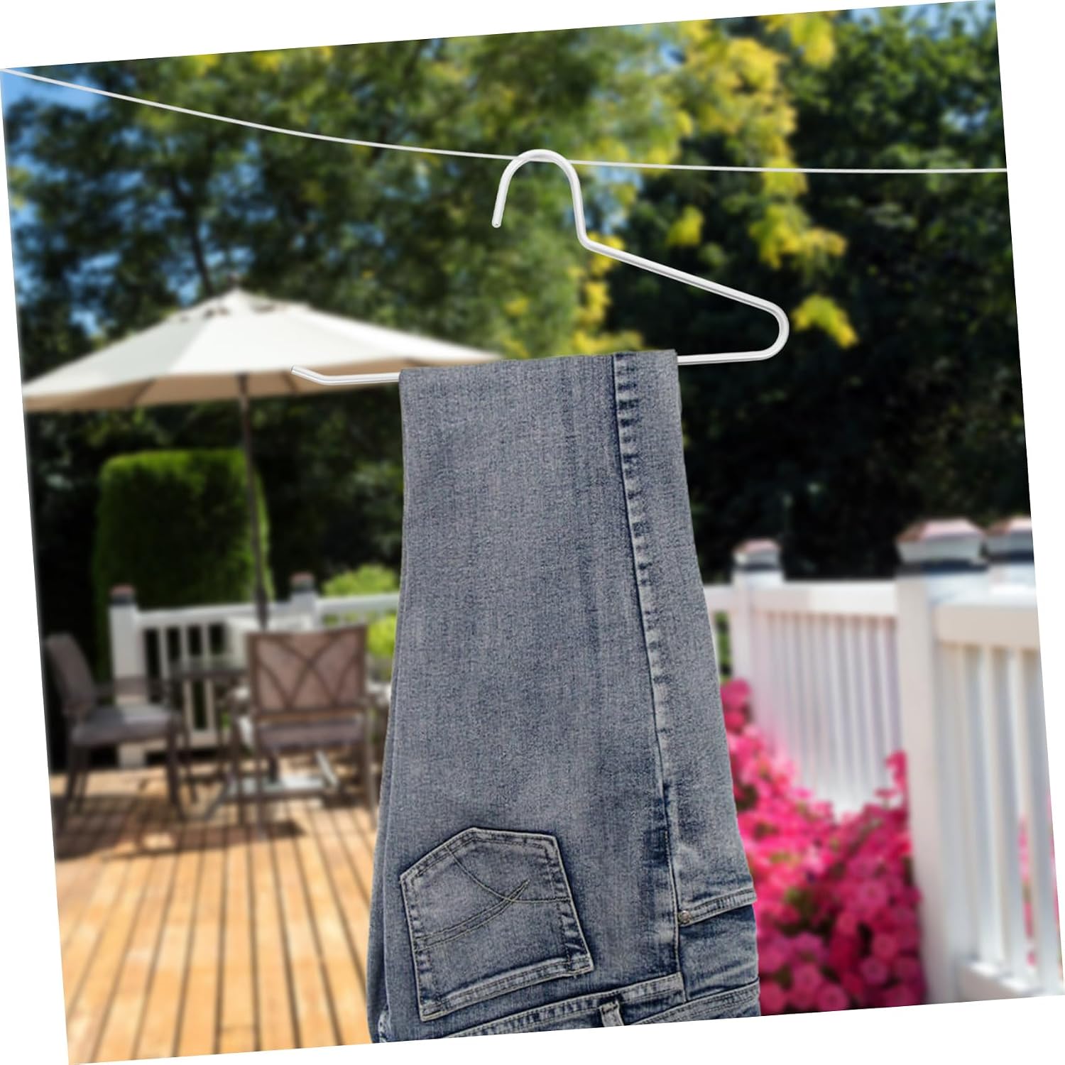 Unomor Space Saving Aluminum Alloy Trouser Hangers Non-Slip Multi-Purpose Pants Rack 10-Pack Easy Pull Design for Closet Organization