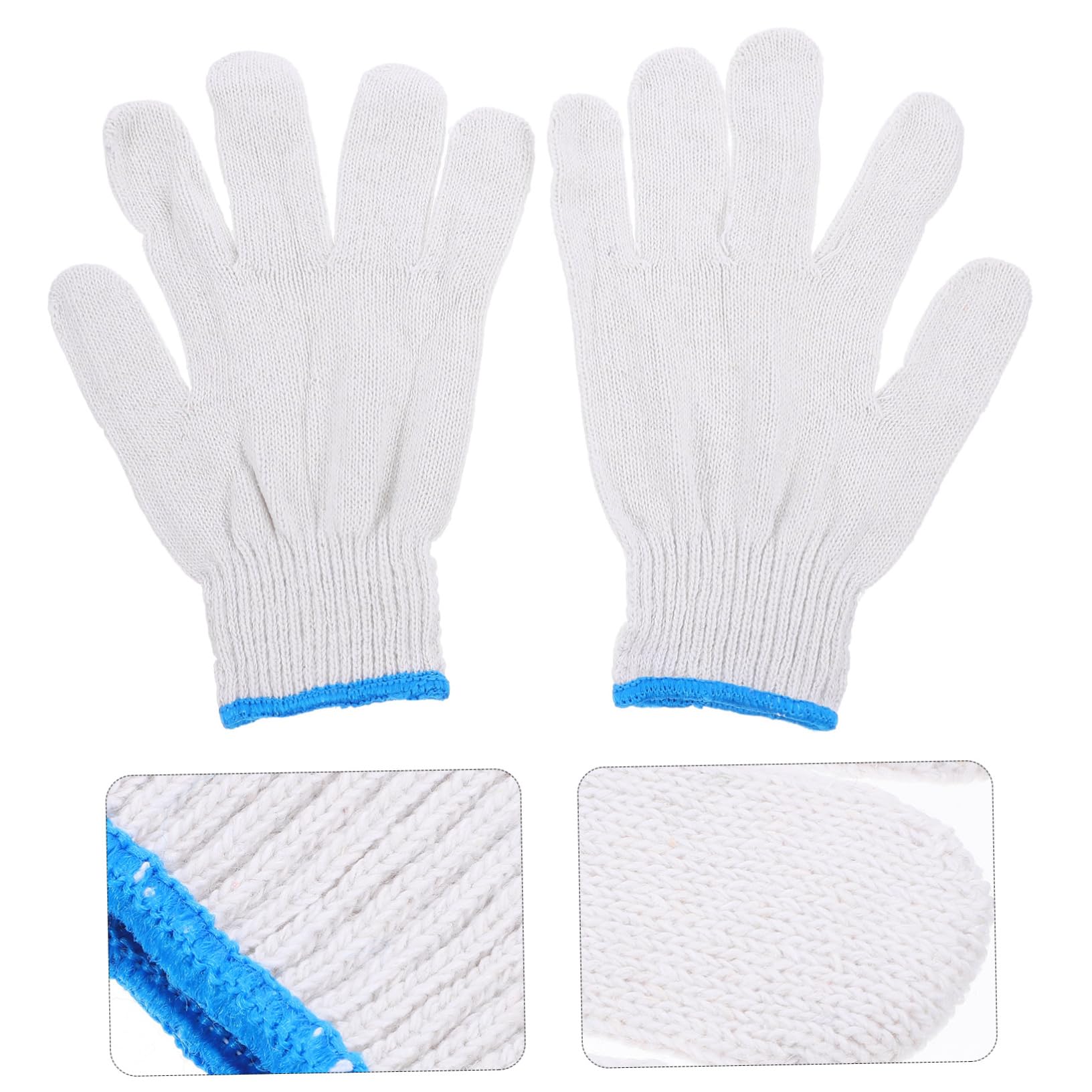 SUPVOX 20pares Guantes Trabajo Jardinería Exterior Resistentes Seguridad Cómodos Algodón
