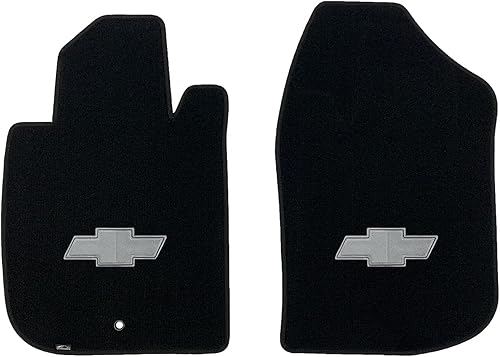 Miniatura 7 de Lloyd Mats Alfombrillas alfombradas resistentes para Chevy Cobalt 2005-2010 (negro, 4 piezas, pajarita plateada)