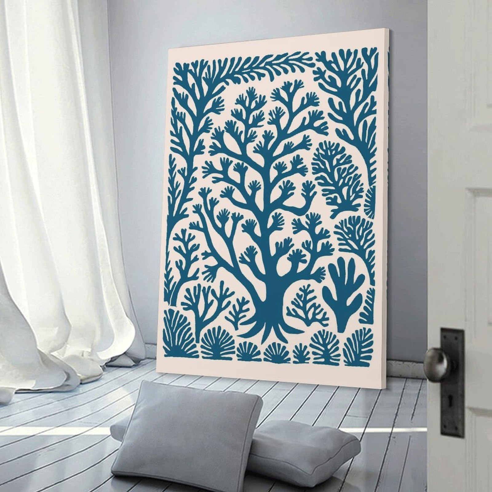 Junmoney Decorative Wall Artwork Great Coral Reefs, 08x12inch(20x30cm), for Living Room, Lounge Or Sitting Room, Modern Wall Decor for Cosy Interiors