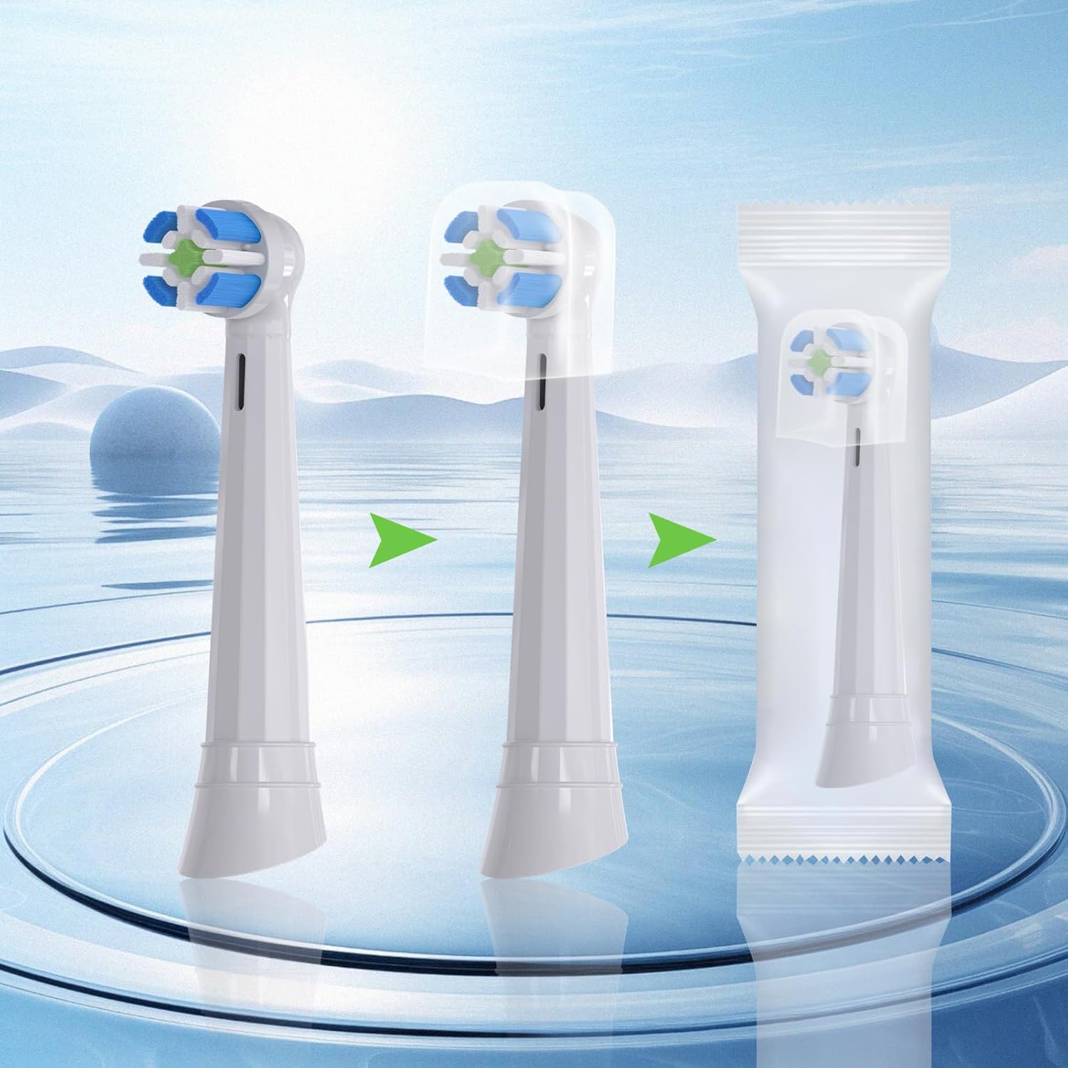 14 Cabeçotes de Escova de Dentes Elétrica Compatíveis com Oral-B iO 3/4/5/6/7/8/9/10 Series - Substituição para Escova de Dentes Oral-B iO, Brancos - Imagem 2