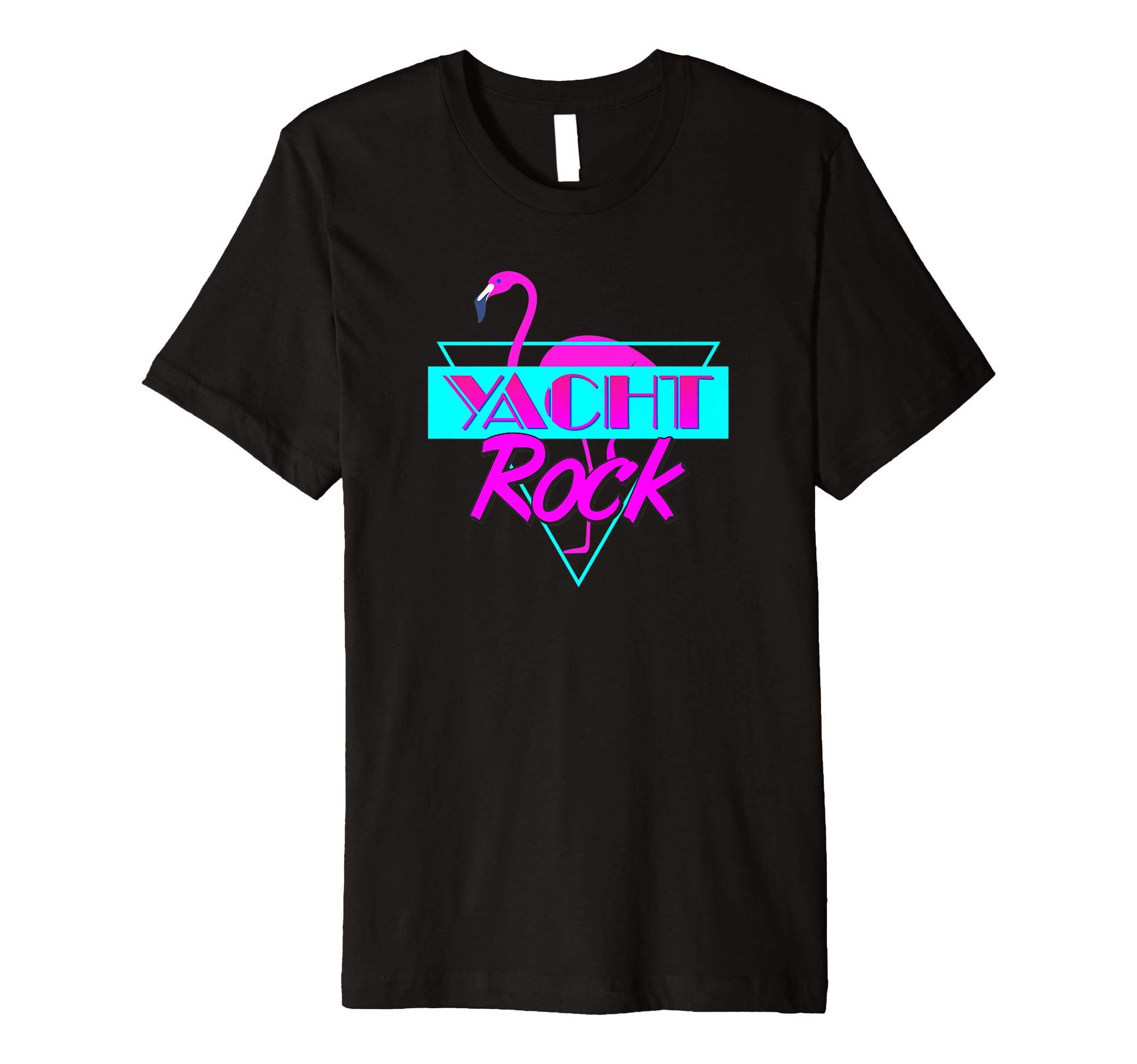 Swagtone Music Gifts and ApparelYacht Rock Party Boat Drinking T-Shirt 80s Flamingo Premium T-Shirt