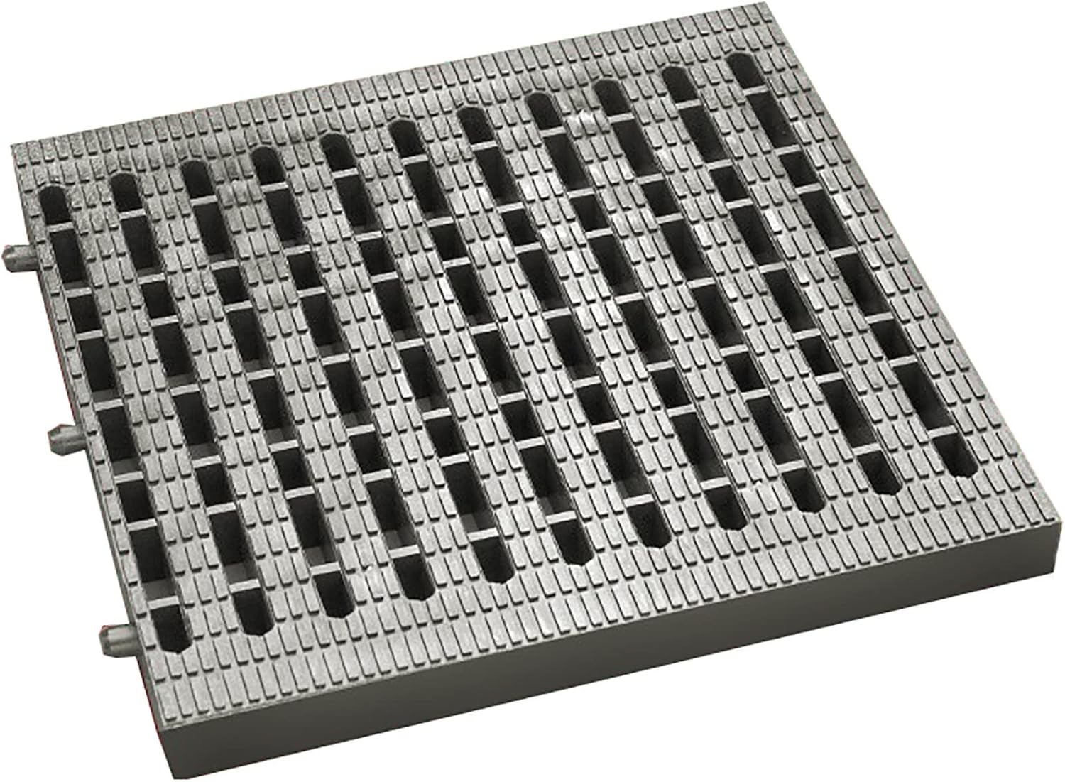 Entwässerungsrinne Mit Gitter 50x30x2cm - Kunststoff Abflussgitter Für Garten & Terrasse (schwarz)