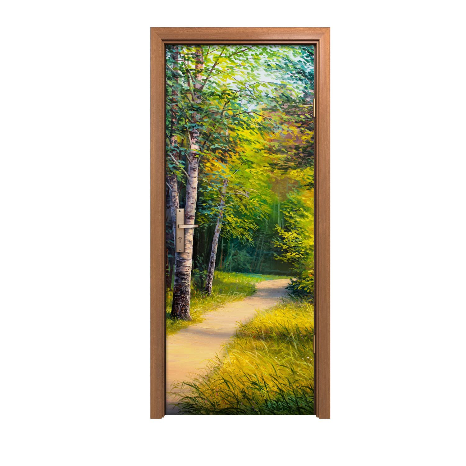 Autocollant de porte pour cacher les imperfections et décorer votre entrée