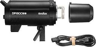 Godox DP600IIIV 600Ws Compact Studio Flash Wireless Monolight Strobe Light Photo Lighting 5600K LED Video Lights Fast Recycling Product Portrait PhotoShoot Bowens Fit Universal Camera DP600 (Single)