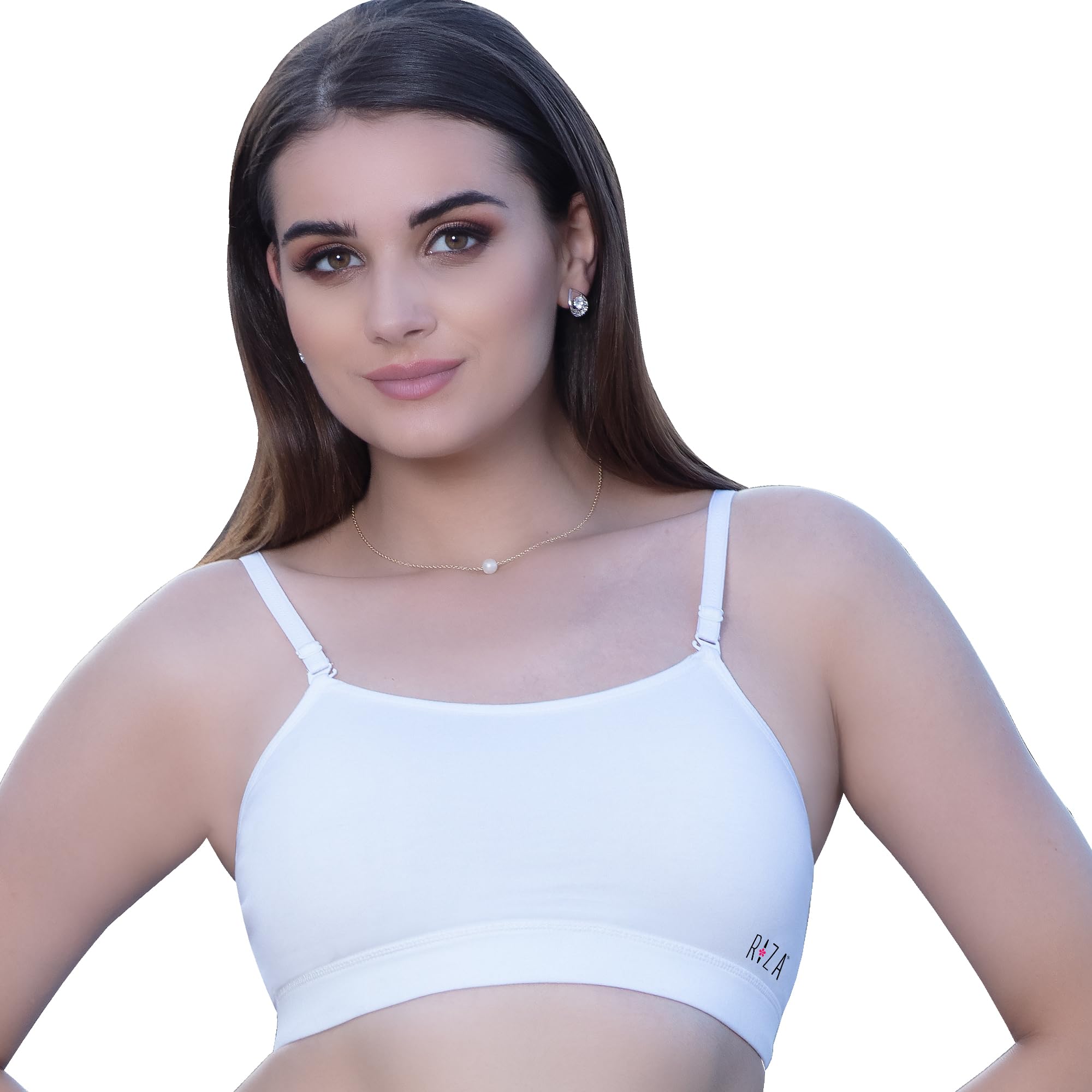 trylo Riza TEEN-13 Cotton Non-Padded Non-Wired Beginners Bra for Teenagers Girls with Detachable Straps Available Size in S to L Multicolour-picture-36