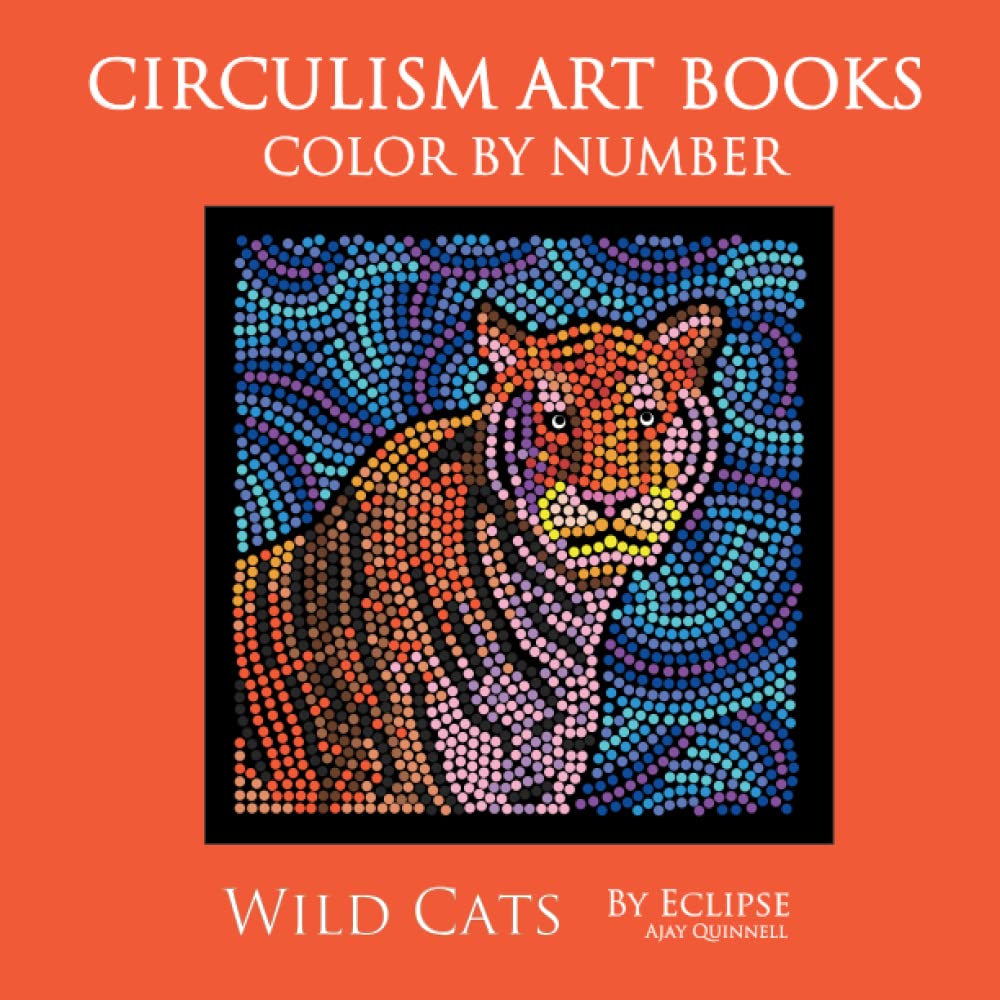 Wild Cats - Color By Number Circulism book : Standard paper edition